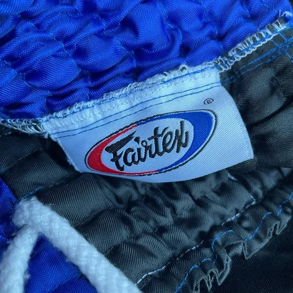 Fairtex Blue and Black Muay Thai Shorts - Picture 7 of 11